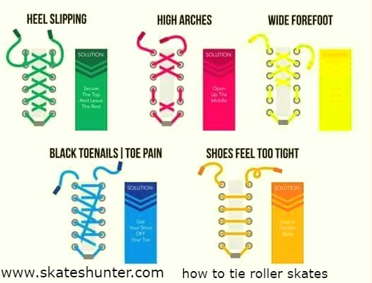 how to tie roller skates